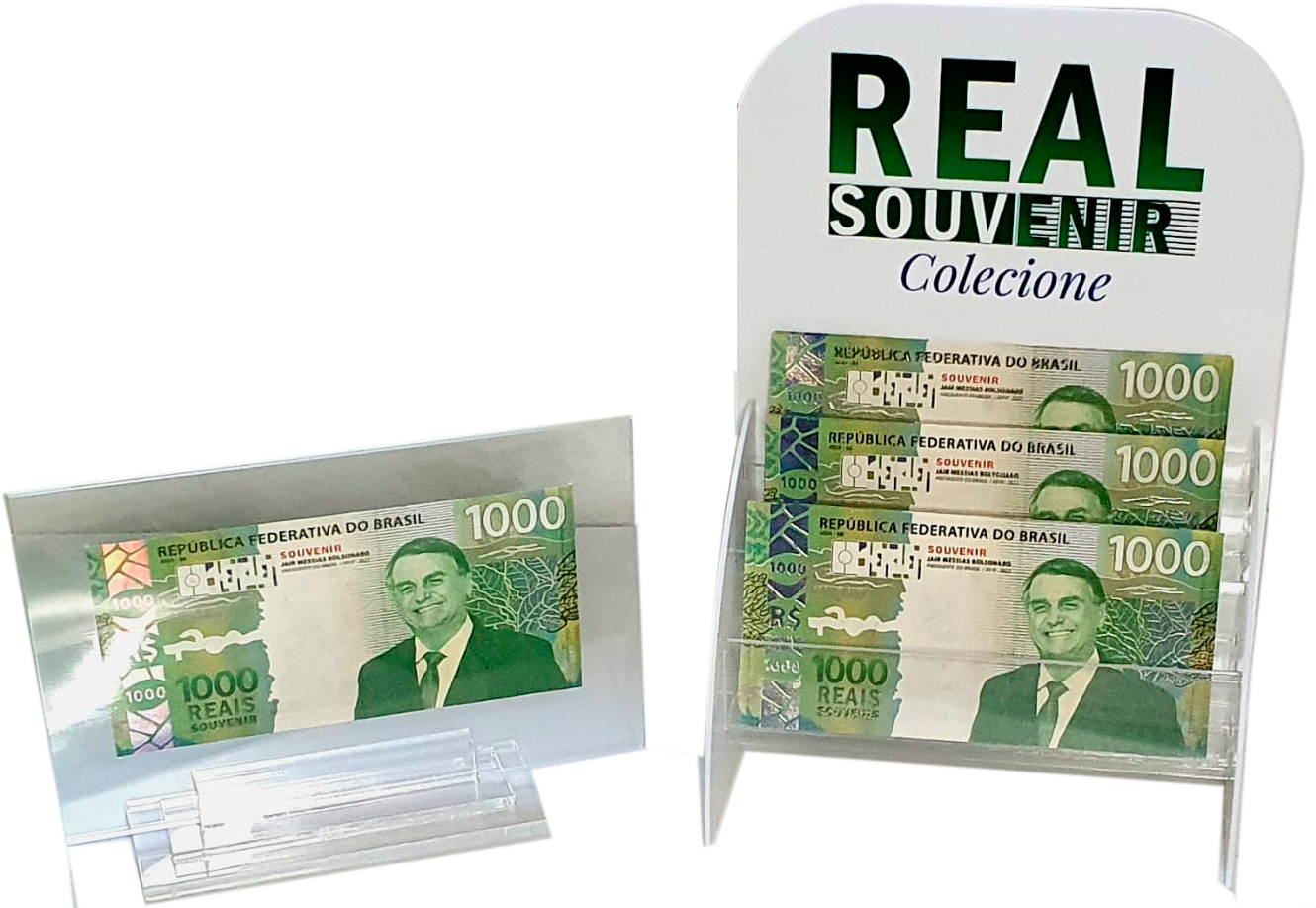 Nota Souvenir Jair Messias Bolsonaro - Presidente do Brasil 2019 a 2022