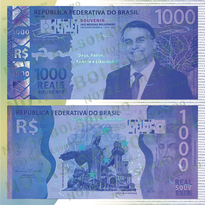 Nota Souvenir Jair Messias Bolsonaro - Presidente do Brasil 2019 a 2022